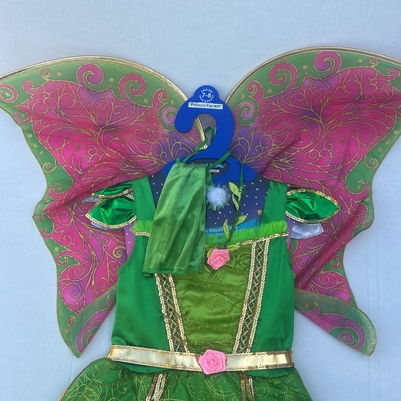 Like NEW Green Petal Pixie Fairy SZ 7-8 - Picture 4 of 5